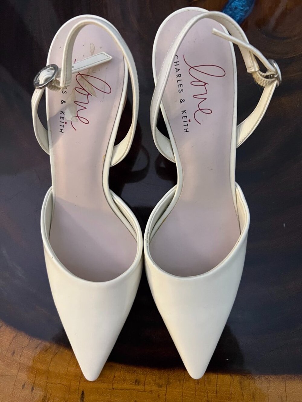 Charles and Keith Love slingback heart shaped heels - Picture 12 of 12